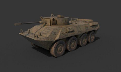 تکسچرینگ تانک BTR 90 در نرم افزار 3Dsmax و substance painter و UE4