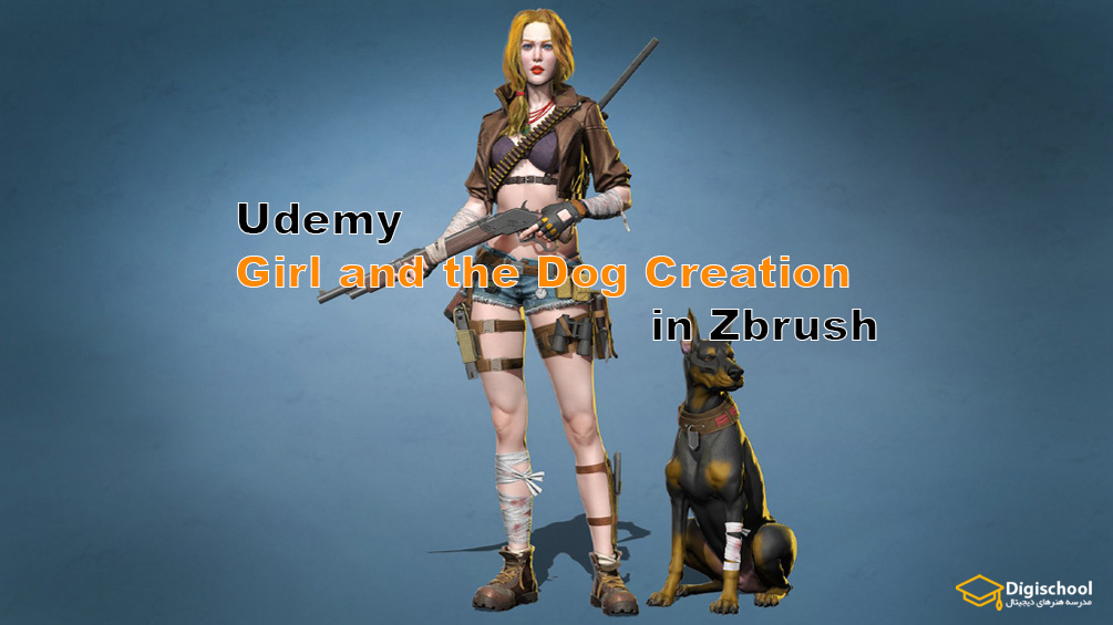 Girl-and-the-Dog-Creation-in-Zbrush-for-Intermediate-Level