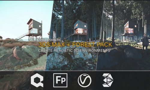3ds Max + Forest Pack ساخت محیطهای سه بعدی واقع گرایانه از Skillshare