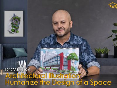 تصویرسازی معماری : طراحی یک فضا را انسانی کنید.