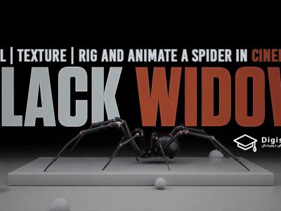 مدل‌سازی ، تکسچر ، ریگ و انیمیت یک عنکبوت در Cinema 4D